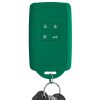 Autókulcs fedél Renault 4 gombokhoz - Smart Key, Kwmobile, zöld, szilikon, 48035.142