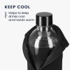 2 db Cooler Jacket huzat készlet SodaStream palackokhoz, Kwmobile, fekete/piros, neoprén, 58832.01