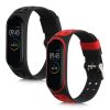 db pánt készlet Xiaomi Mi Band 4, Kwmobile, fekete/piros, szilikon, 58889.01 telefonhoz