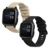 Garmin Venu Sq/Venu Sq Music, Kwmobile, fekete/szürke, szilikon, 57776.05 szíj 2 db-os készlet