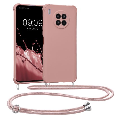 Kwmobile tok Huawei nova 8i telefonhoz, szilikon, rózsaszín, 59008.154