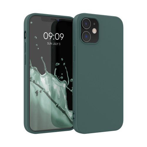 Kwmobile tok Apple iPhone 12/iPhone 12 Pro telefonhoz, szilikon, zöld, 53938.171