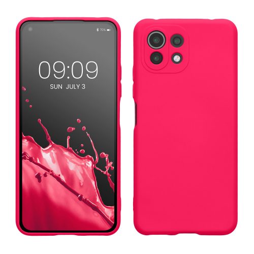 Kwmobile tok Xiaomi Mi 11 Lite 5G/11 Lite 5G NE, szilikon, rózsaszín, 56047.77