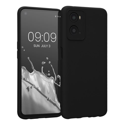 Kwmobile tok OPPO A76/A96-hoz, szilikon, fekete, 59147.01