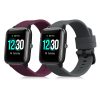 2 db szíj készlet Willful Smartwatch/Fitnesstrackerhez, Kwmobile, szürke/barna, szilikon, 57791.04