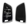 Autókulcs fedél BMW 3 gombokhoz - Smart Key, Kwmobile, fekete/ezüst, szilikon, 56001.05