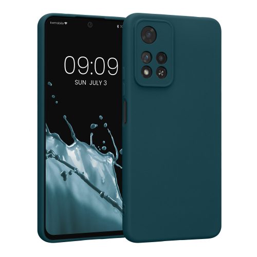 Kwmobile tok Xiaomi Redmi Note 11 Pro Plus 5G telefonhoz, szilikon, zöld, 58097.57