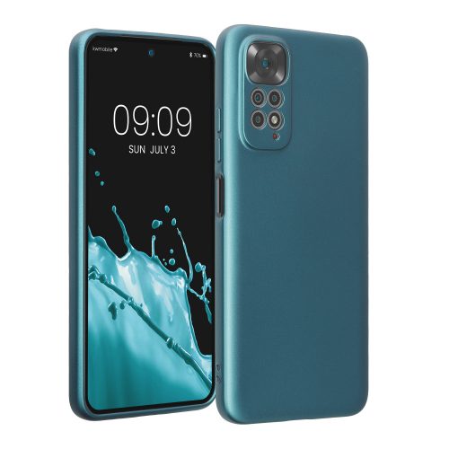 kwmobile tok Xiaomi Redmi Note 11/Redmi Note 11S telefonhoz, szilikon, kék, 58651.251