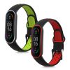 db kwmobile szíj készlet Xiaomi Mi Smart Band 6/Mi Band 6/Band 5 készülékhez, szilikon, zöld/piros, 59792.05