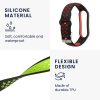 db kwmobile szíj készlet Xiaomi Mi Smart Band 6/Mi Band 6/Band 5 készülékhez, szilikon, zöld/piros, 59792.05