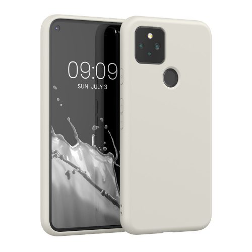 kwmobile tok Google Pixel 5 telefonhoz, szilikon, fehér, 53778.02