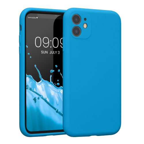 Kwmobile tok Apple iPhone 11 telefonhoz, kék, szilikon, 59349.157