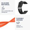 2 db Kwmobile szíj készlet Xiaomi Mi Watch/Mi Watch Color Sporthoz, fekete/narancs, szilikon, 58466.04