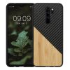 Lökhárító kwmobile Xiaomi Redmi Note 8 Pro-hoz, fa, barna/fekete, 56622.03