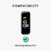 2 db kwmobile szíj készlet Samsung Galaxy Fit 2, szilikon, fekete/narancs, 53962.18