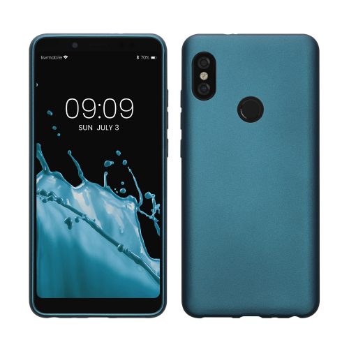 Kwmobile tok Xiaomi Redmi Note 5/Redmi Note 5 Pro telefonhoz, kék, szilikon, 46344.251