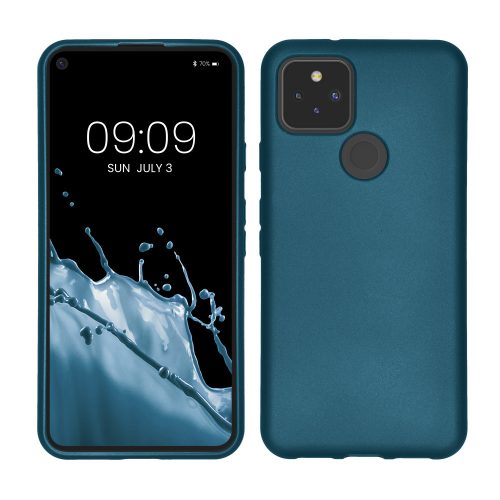 Kwmobile tok Google Pixel 5 telefonhoz, kék, szilikon, 53565.251