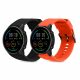 2 db Kwmobile szíj készlet Xiaomi Mi Watch Color Sport/S1 Active, narancssárga/fekete, szilikon, 58971.04