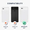 Kwmobile tok Google Pixel 3a XL telefonhoz, fekete, szilikon, 51944.47