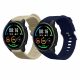 2 db Kwmobile szíj készlet Xiaomi Mi Watch/Mi Watch Color Sporthoz, szürke/kék, szilikon, 58466.06