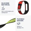 2 db Kwmobile szíj készlet Xiaomi Mi Band 4 telefonhoz, piros/zöld, szilikon, 58889.04