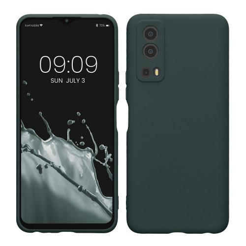 Kwmobile tok Vivo Y72 5G/Y52 5G, zöld, szilikon, 59095.202