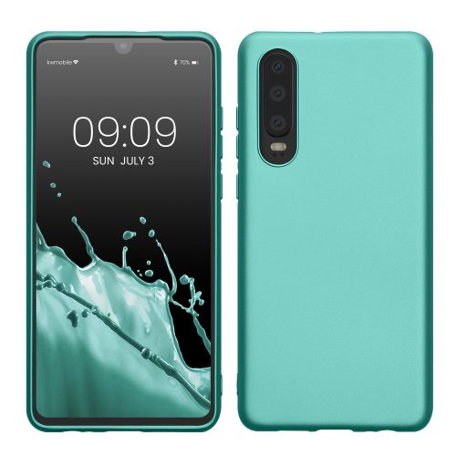 Kwmobile tok Huawei P30-hoz, zöld, szilikon, 47411.231