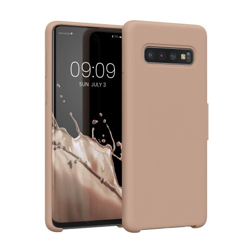 Kwmobile tok Samsung Galaxy S10 telefonhoz, rózsaszín, szilikon, 47732.52