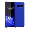 Kwmobile tok Samsung Galaxy S10 Plus készülékhez, kék, szilikon, 49028.134