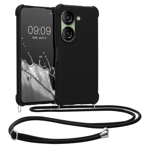 Kwmobile tok Asus Zenfone 10 telefonhoz, fekete, szilikon, 61764.01