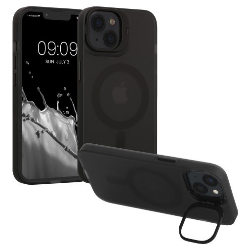 Kwmobile tok Apple iPhone 13 telefonhoz, fekete/átlátszó, szilikon, 61939.01