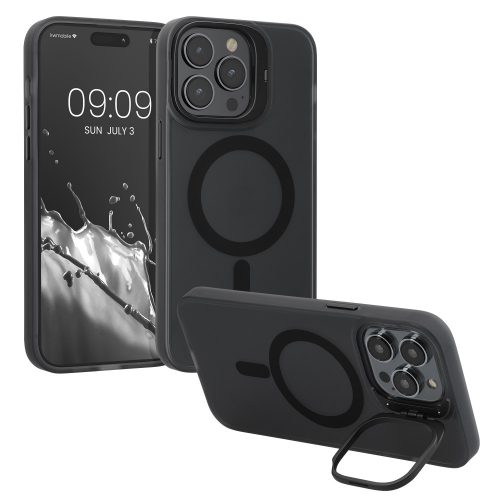 Kwmobile tok Apple iPhone 14 Pro készülékhez, fekete/átlátszó, szilikon, 61937.01