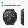 2 db Kwmobile tok biztonsági üveggel Xiaomi Watch S1, fekete/sötétkék, műanyag, KWM000015ES003C