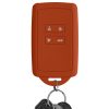 Kwmobile autókulcs fedél Renault 4 gombokhoz - Smart Key, narancs, szilikon, KWM000009SO043C