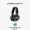 2 db-os Kwmobile fülpárna Audio-Technica ATH M20X BT, fekete, textil, KWM000024SE001C