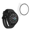 2 db Kwmobile tok készlet biztonsági üveggel Samsung Galaxy Watch 6-hoz, fekete/átlátszó, műanyag, KWM000024TC001C