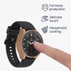 2 db Kwmobile tok készlet biztonsági üveggel Samsung Galaxy Watch 6-hoz, krémszínű/átlátszó, műanyag, KWM000024TC002C