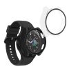 2 db Kwmobile tok készlet biztonsági üveggel Samsung Galaxy Watch 6-hoz, fekete/átlátszó, műanyag, KWM000024TD001C