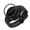 Kwmobile számlapkeret Samsung Galaxy Watch 6 Classic telefonhoz, fekete/ezüst, alumínium, KWM000024TK001C