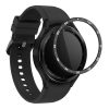 Kwmobile számlapkeret Samsung Galaxy Watch 6 Classic telefonhoz, fekete/ezüst, alumínium, KWM000024TK001C