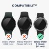 Kwmobile számlapkeret Samsung Galaxy Watch 6 Classic telefonhoz, fekete/ezüst, alumínium, KWM000024TK001C