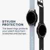 Kwmobile számlapkeret Samsung Galaxy Watch 6 Classic telefonhoz, fekete/ezüst, alumínium, KWM000024TK001C