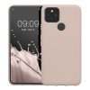 Kwmobile tok Google Pixel 5 telefonhoz, krémszínű, szilikon, KWM0000116C020C