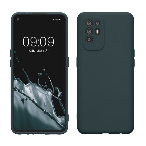 Kwmobile tok OPPO A94 5G, sötétzöld, szilikon, KWM000015XY017C