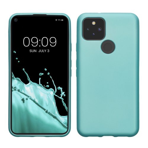 Kwmobile tok Google Pixel 5 telefonhoz, világoszöld, szilikon, KWM0000120Q010C