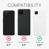 Kwmobile tok Google Pixel 4a telefonhoz, fekete, szilikon, KWM000011HX062C