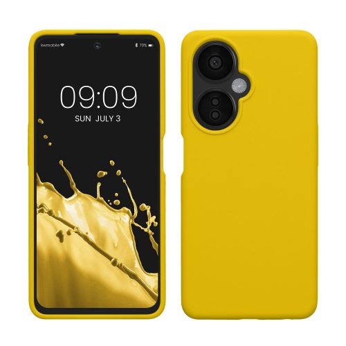 Kwmobile tok OnePlus Nord CE 3 Lite/Nord N30 telefonhoz, sárga, szilikon, KWM000018XT008C