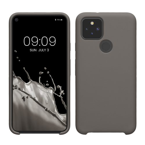 Kwmobile tok Google Pixel 5 telefonhoz, szürke, szilikon, KWM0000122K029C