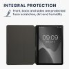 Kwmobile tok Samsung Galaxy Tab S9 Plus/Galaxy Tab S9 FE Plus készülékhez, fekete, textil, KWM000023PP001C