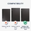 Kwmobile tok Samsung Galaxy Tab S9 Plus/Galaxy Tab S9 FE Plus készülékhez, fekete, textil, KWM000023PP001C